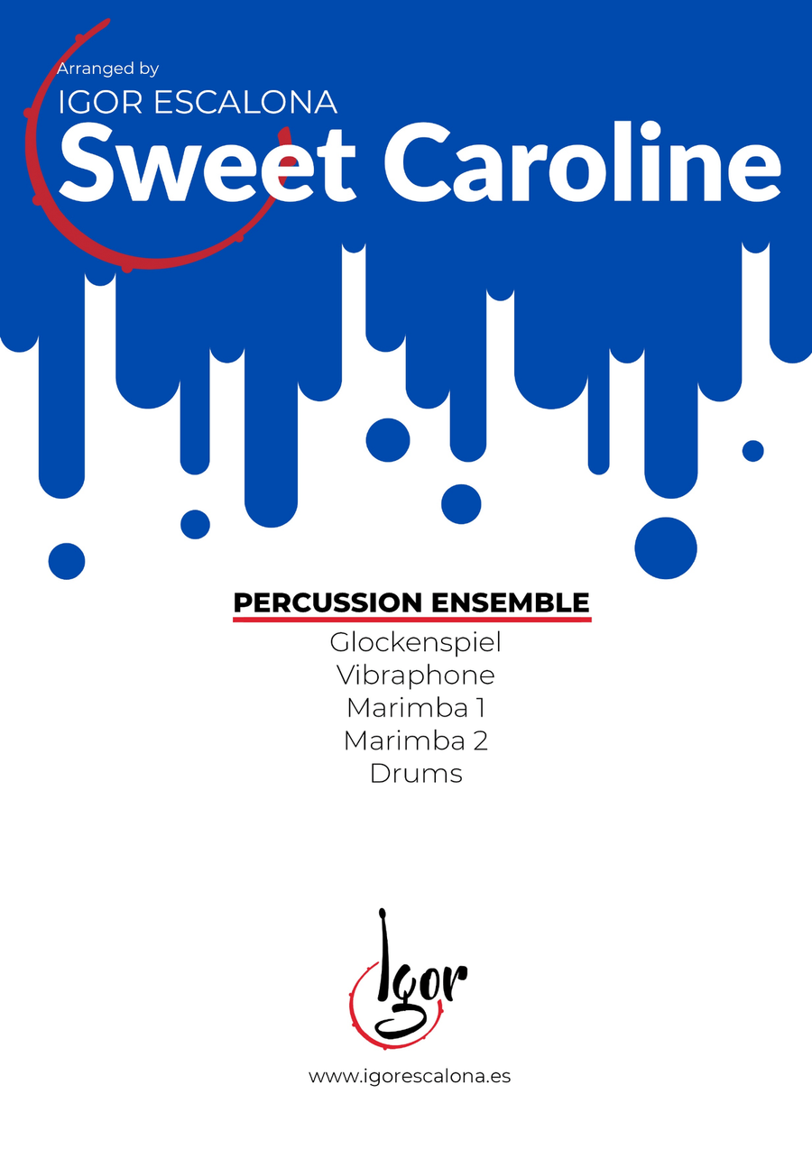 Sweet Caroline Sweet Caroline Percussion Ensemble scores gallery preview page 1