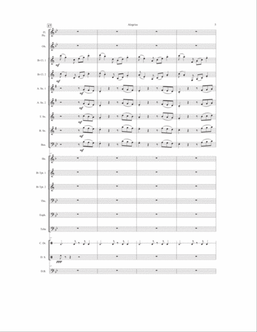 Joys (Alegrías) Concert Band scores gallery preview page 6