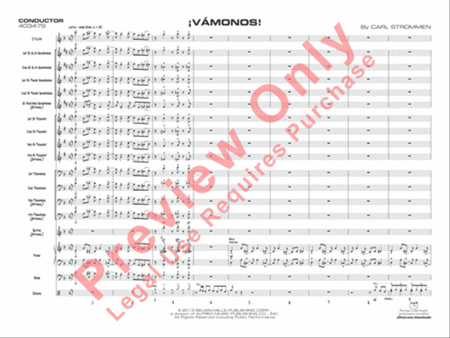 ¡Vámonos! Jazz Ensemble scores gallery preview page 2