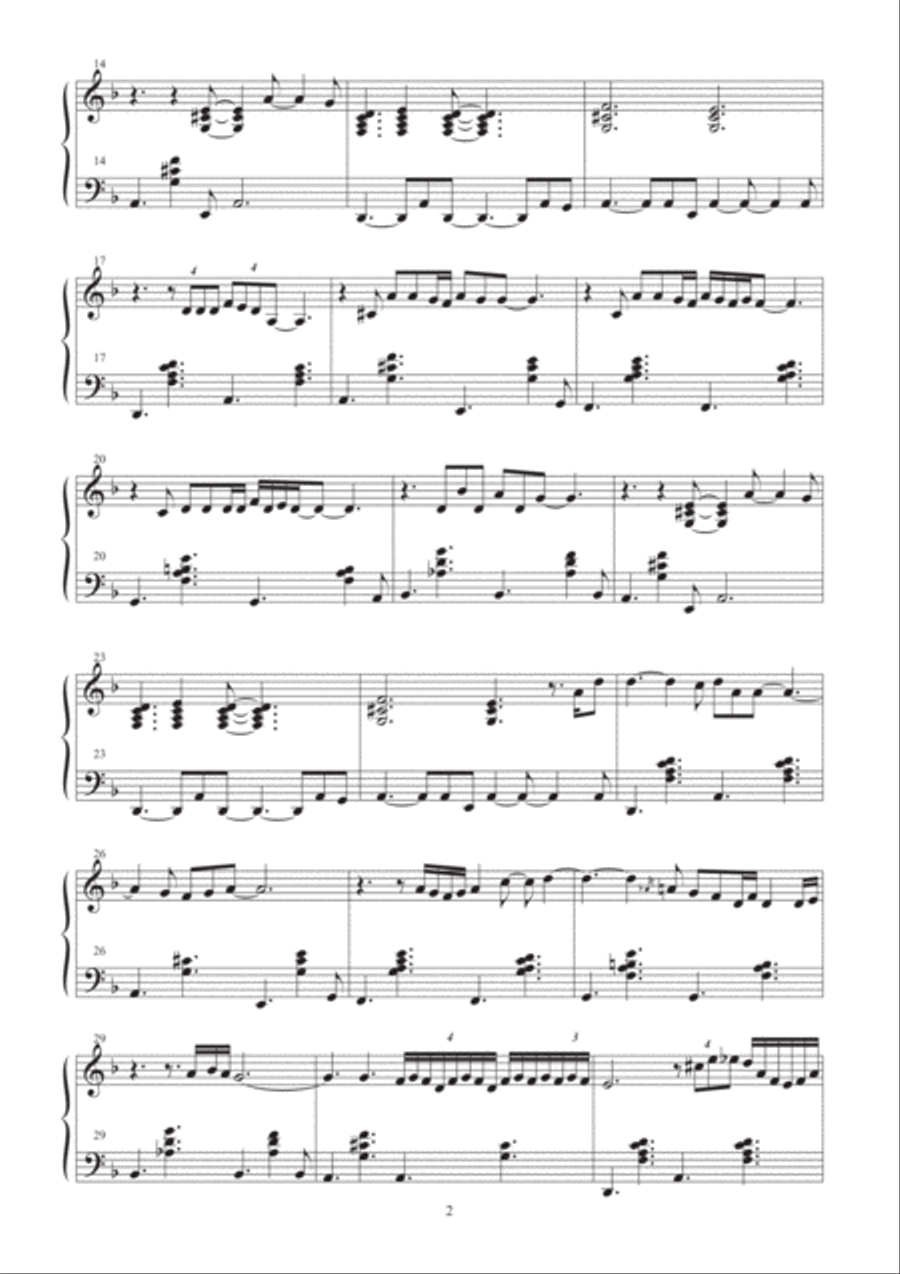 Fade To Black Fade To Black Piano Solo scores gallery preview page 2