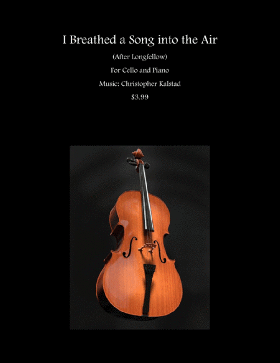 I Breathed a Song into the Air (Cello and Piano) Piano scores gallery preview page 1