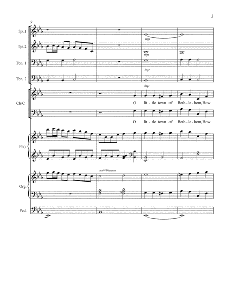 Bethlehem Joy – A Christmas Medley Brass Quartet, Choir, Organ, and Piano image number null