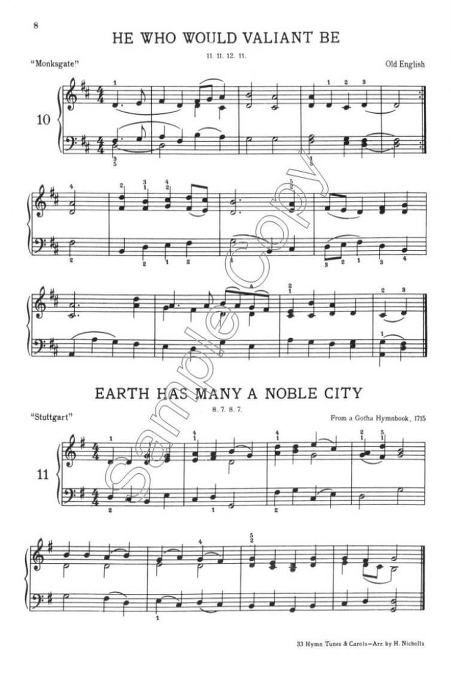 Hymns and Carols Piano Solo scores gallery preview page 2