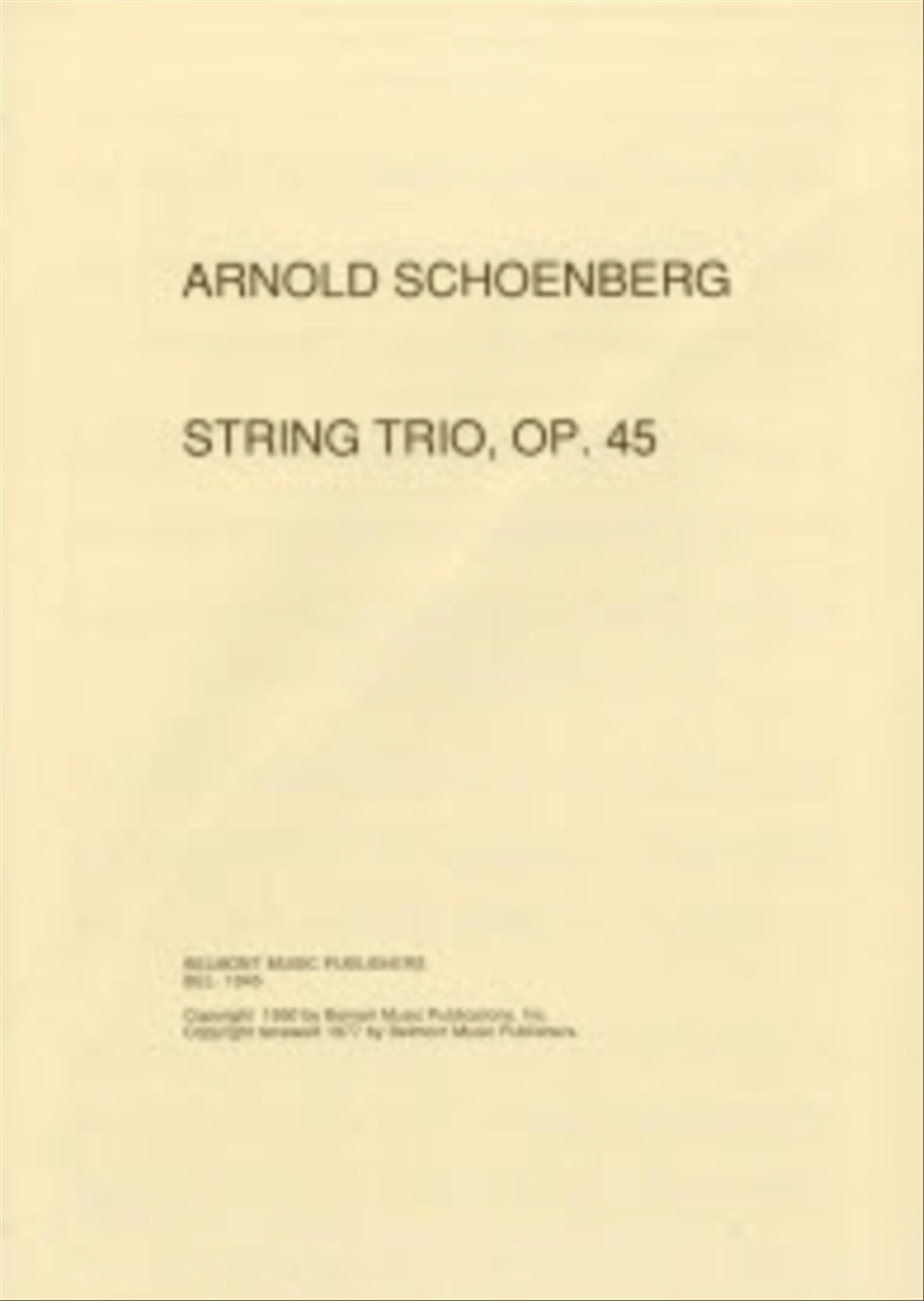 String Trio, Op. 45 String Trio scores gallery preview page 1