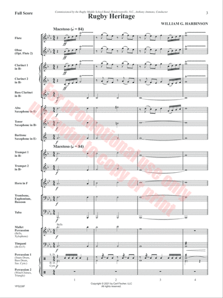 Rugby Heritage Concert Band scores gallery preview page 4
