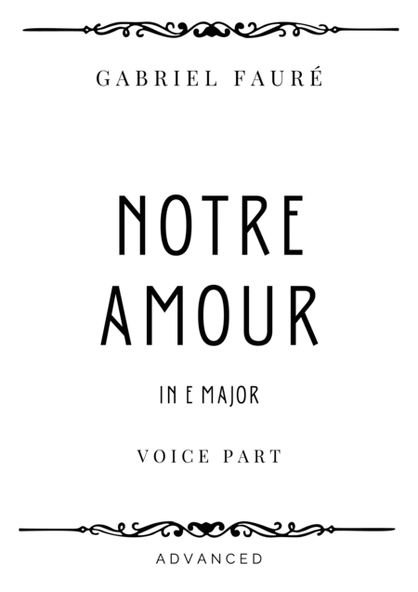 Fauré - Notre Amour in E Major - Advanced image number null