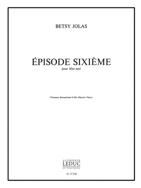 Episode Sixieme (viola Solo)