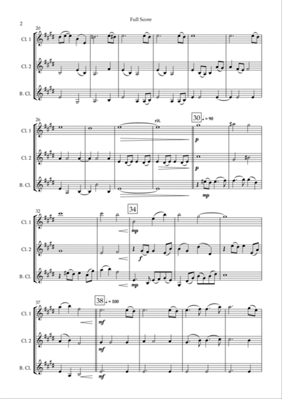 Jurassic Park Iii Woodwind Trio scores gallery preview page 2