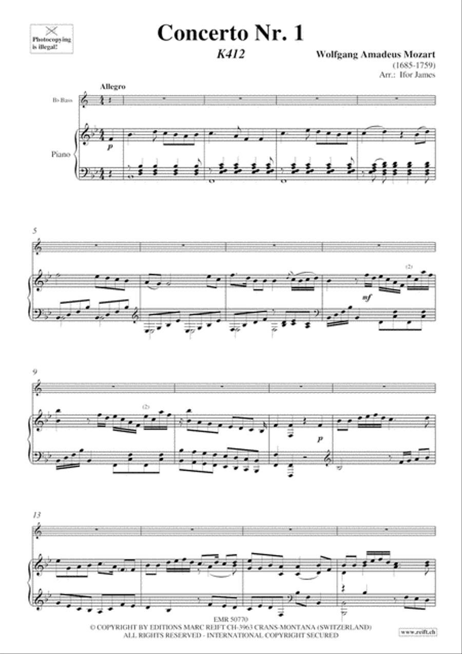 Concerto No. 1 Concerto No. 1 Voice Solo scores gallery preview page 4