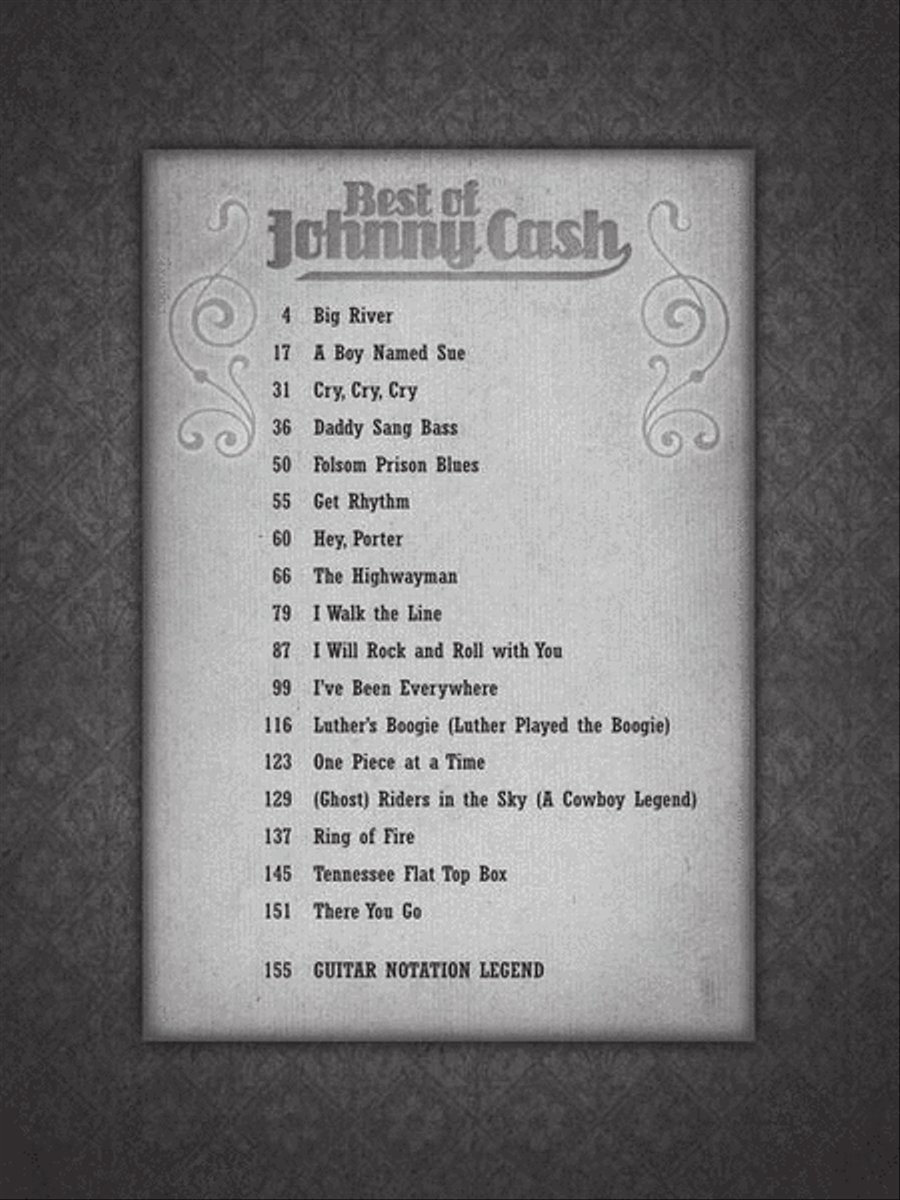 Best of Johnny Cash Best of Johnny Cash Electric Guitar scores gallery preview page 3