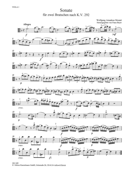 Sonata for 2 violas
