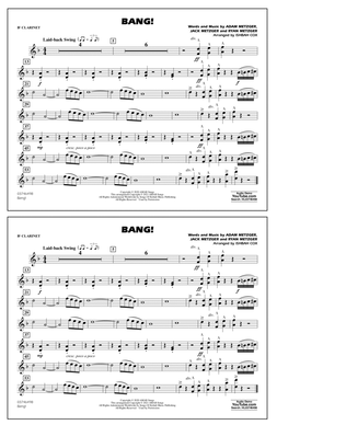 Bang! (arr. Ishbah Cox) - Bb Clarinet