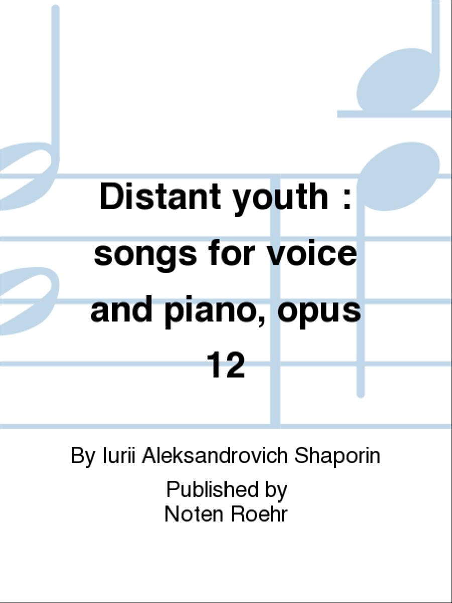 Dalekaia iunost' Voice Solo scores gallery preview page 1