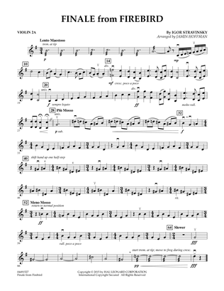 Finale from Firebird (arr. Jamin Hoffman) - Violin 2A