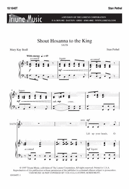 Shout Hosanna To The King