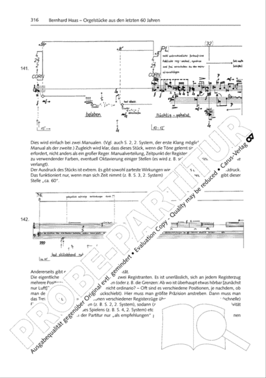 Orgelschule zur historischen Auffuhrungspraxis Organ Solo scores gallery preview page 317