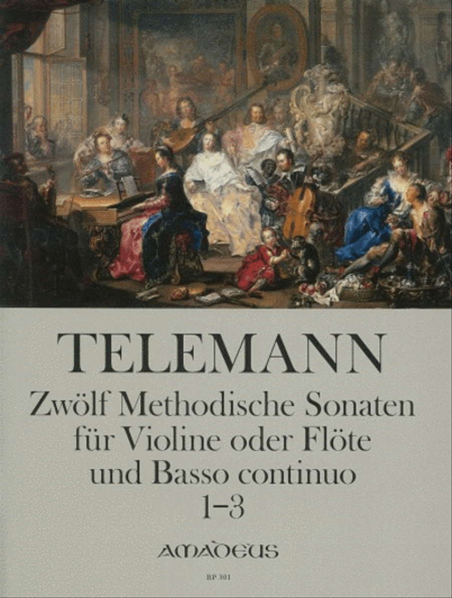 12 methodic sonatas 1-3 Book 1 Flute scores gallery preview page 1