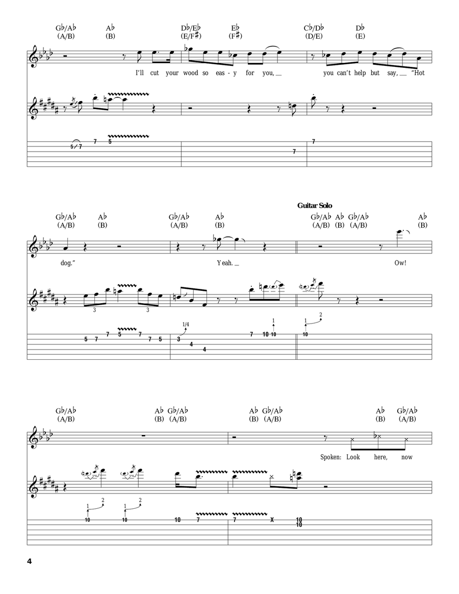 Crosscut Saw Acoustic Guitar scores gallery preview page 4