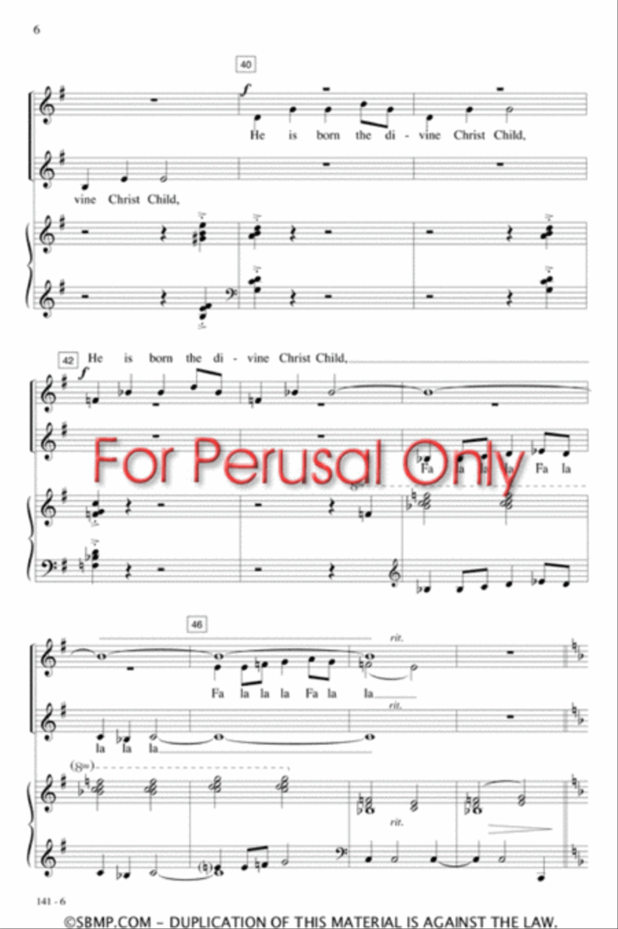 Sing We Now of Christmas - SSA Octavo SSA scores gallery preview page 6
