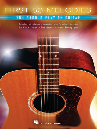 Book cover for First 50 Melodies You Should Play on Guitar