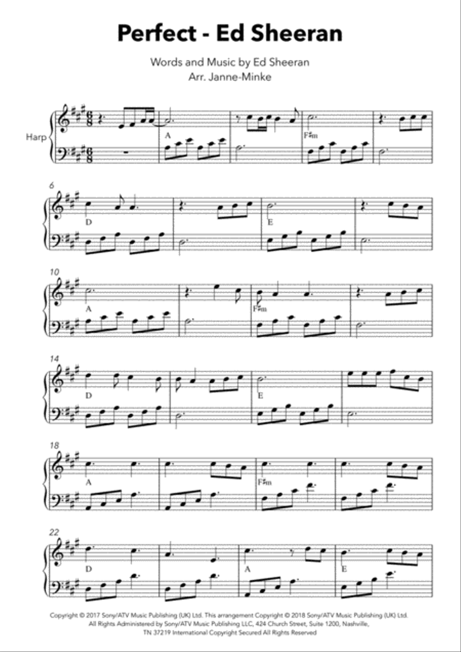 Perfect Perfect Harp scores gallery preview page 2