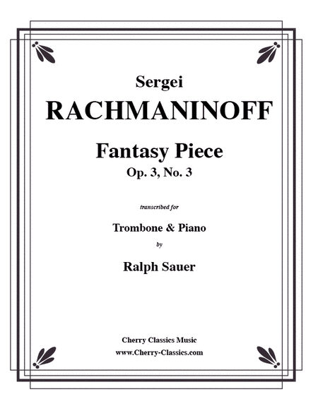 Fantasy Piece Op. 3 No. 3 for Trombone and Piano