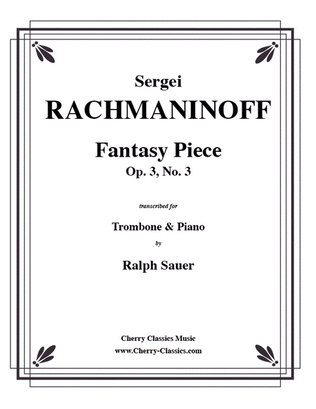Book cover for Fantasy Piece Op. 3 No. 3 for Trombone & Piano