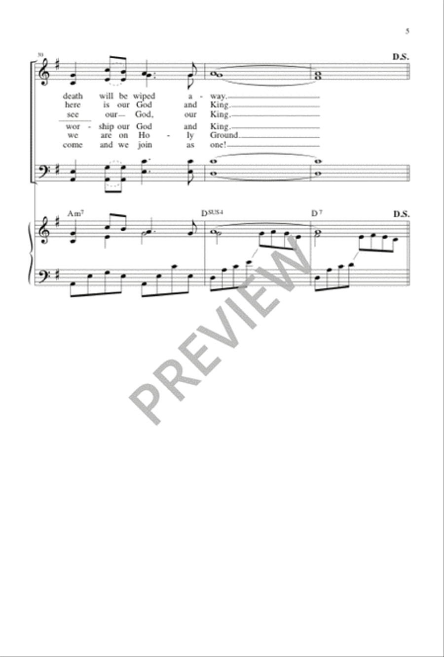 Come to the Feast Come to the Feast 4-Part scores gallery preview page 5