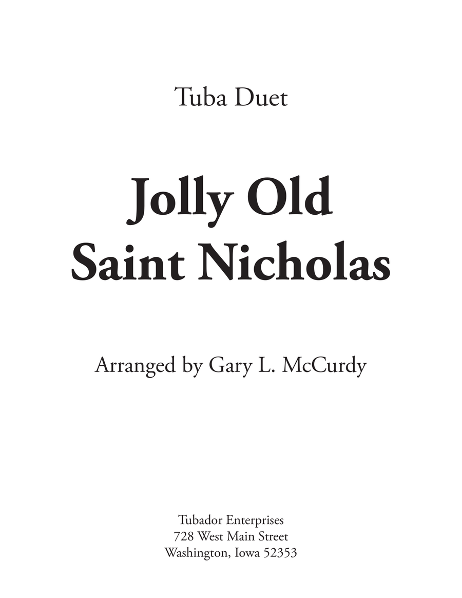 Jolly Ol Saint Nicholas Tuba Duet Brass Duet scores gallery preview page 1