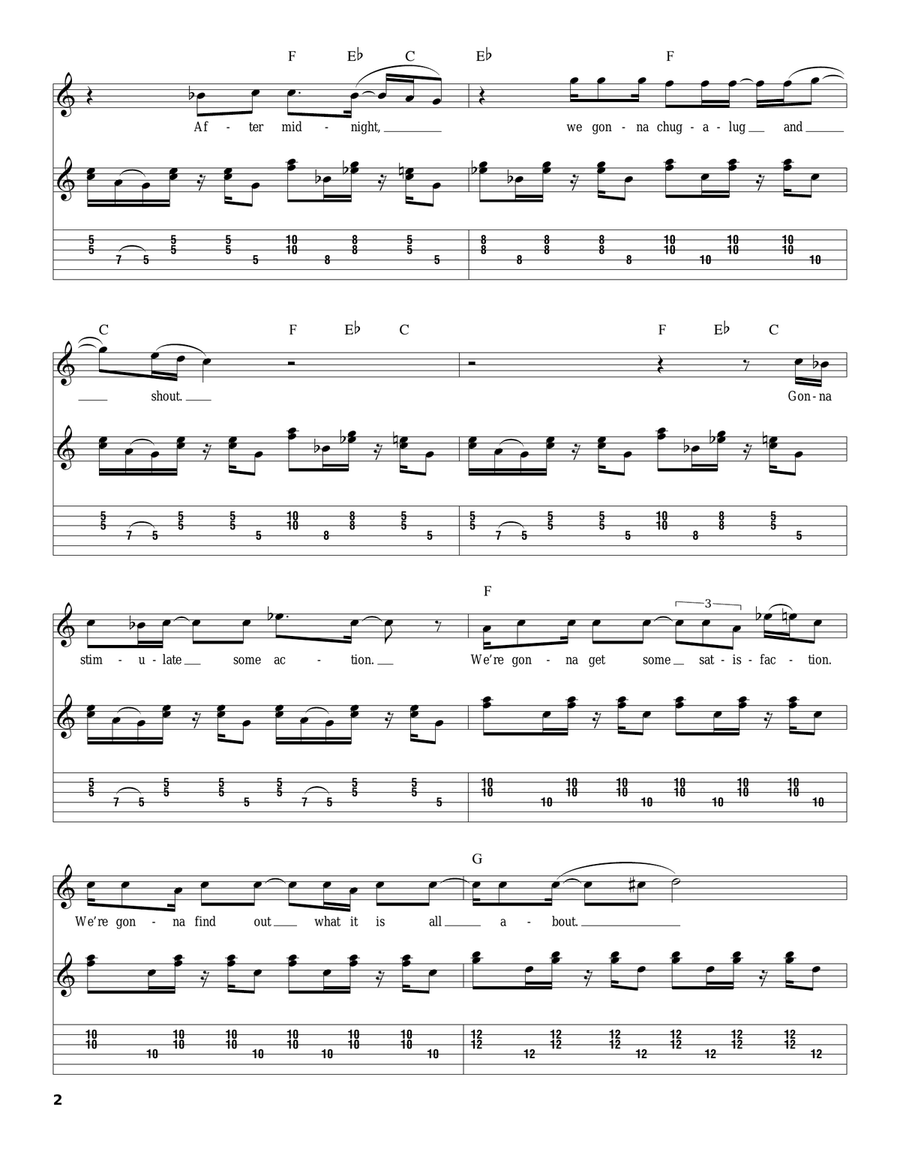 After Midnight Acoustic Guitar scores gallery preview page 2