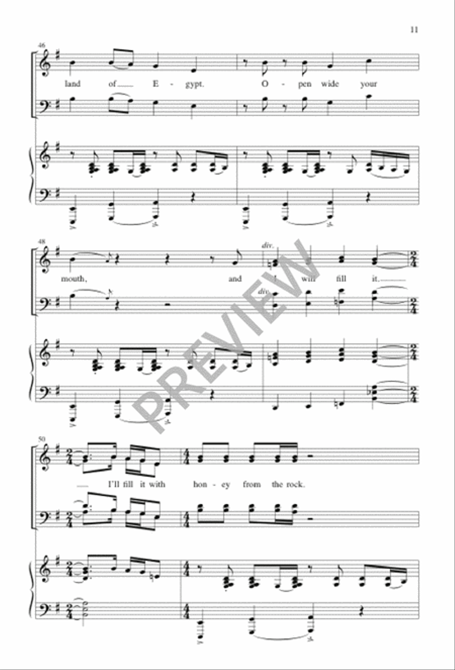 Honey from the Rock - Volume 1 4-Part scores gallery preview page 12