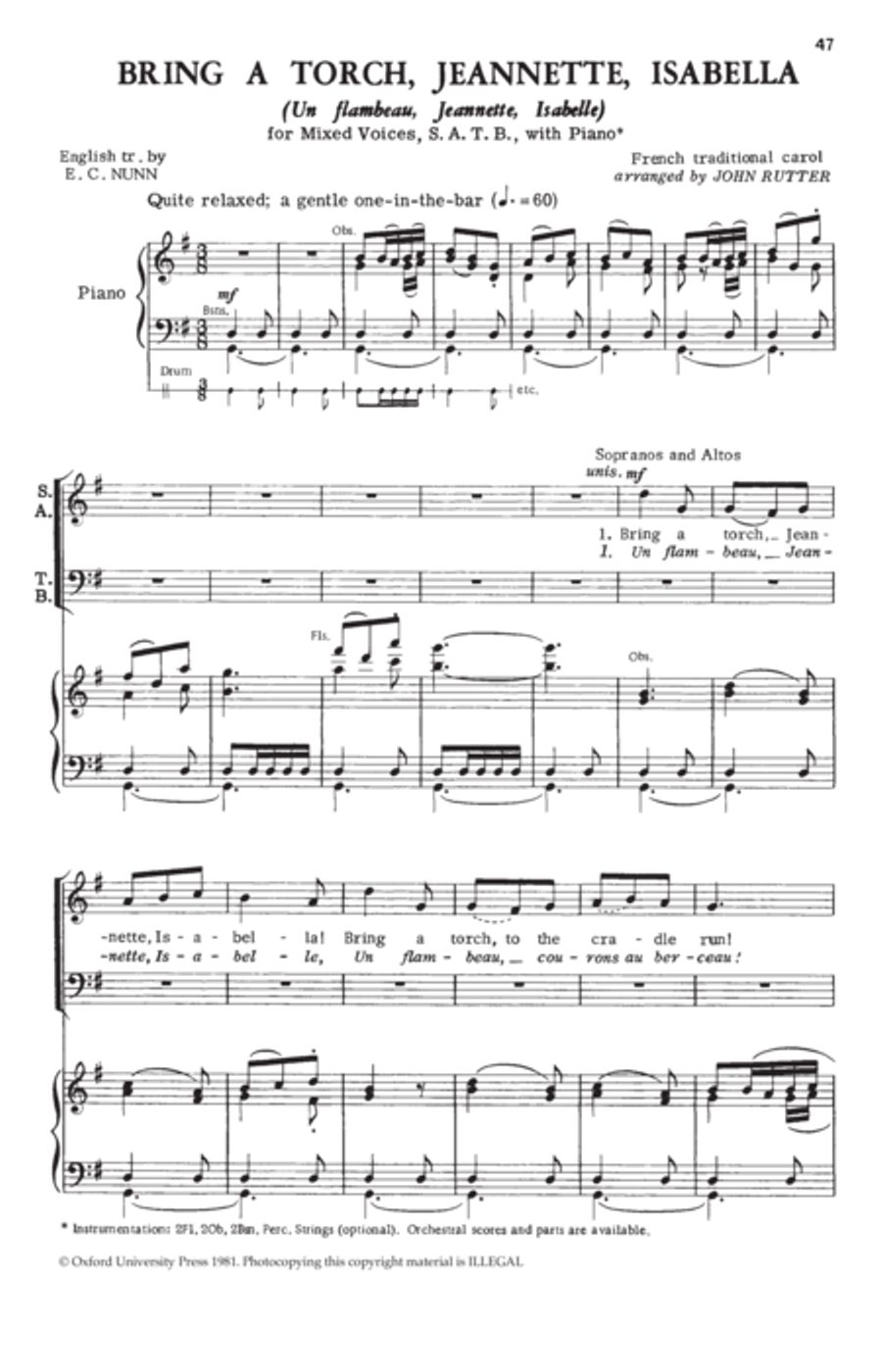Joy to the World 4-Part scores gallery preview page 15
