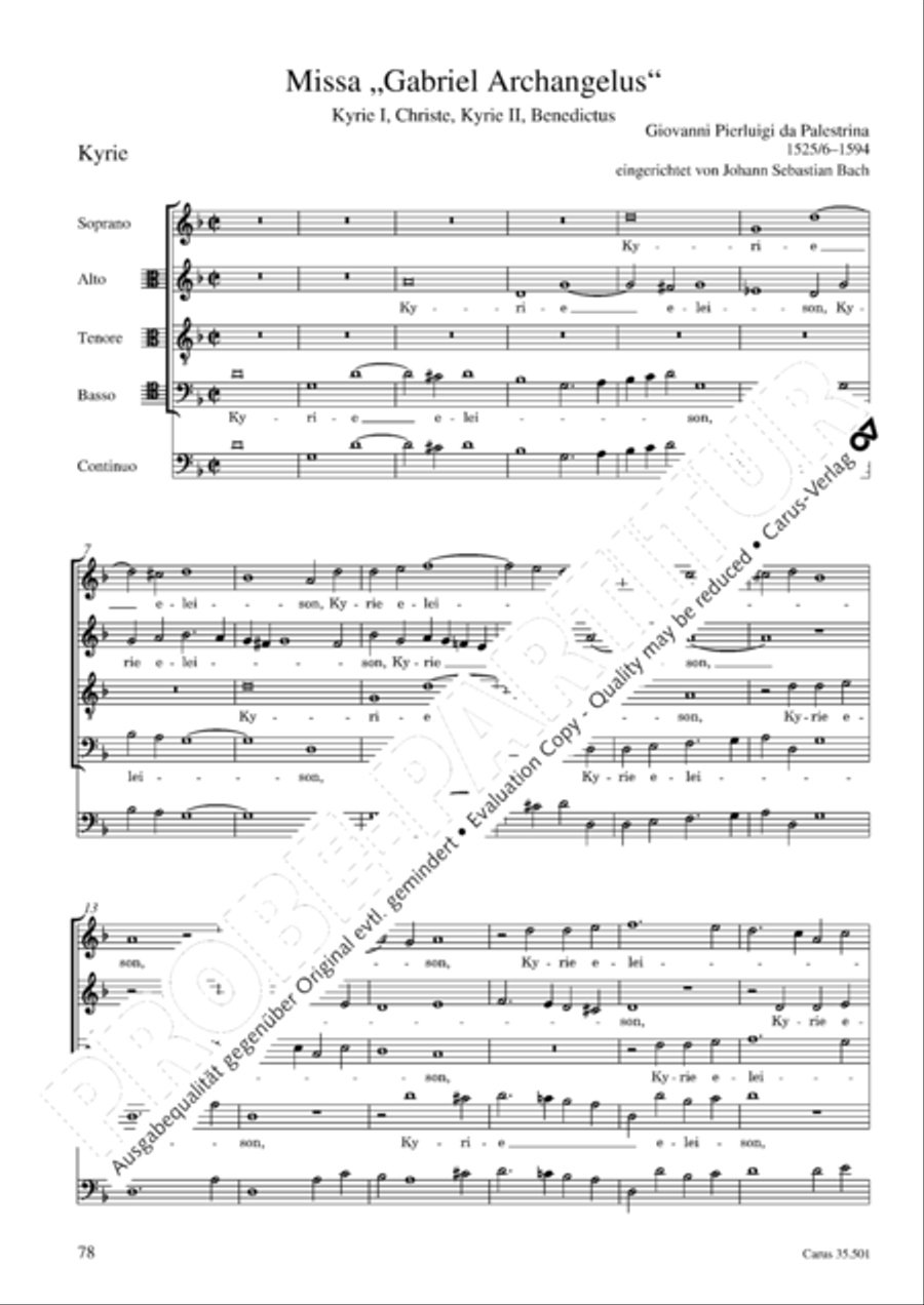 Palestrina: Masses and individual movements Score scores gallery preview page 93