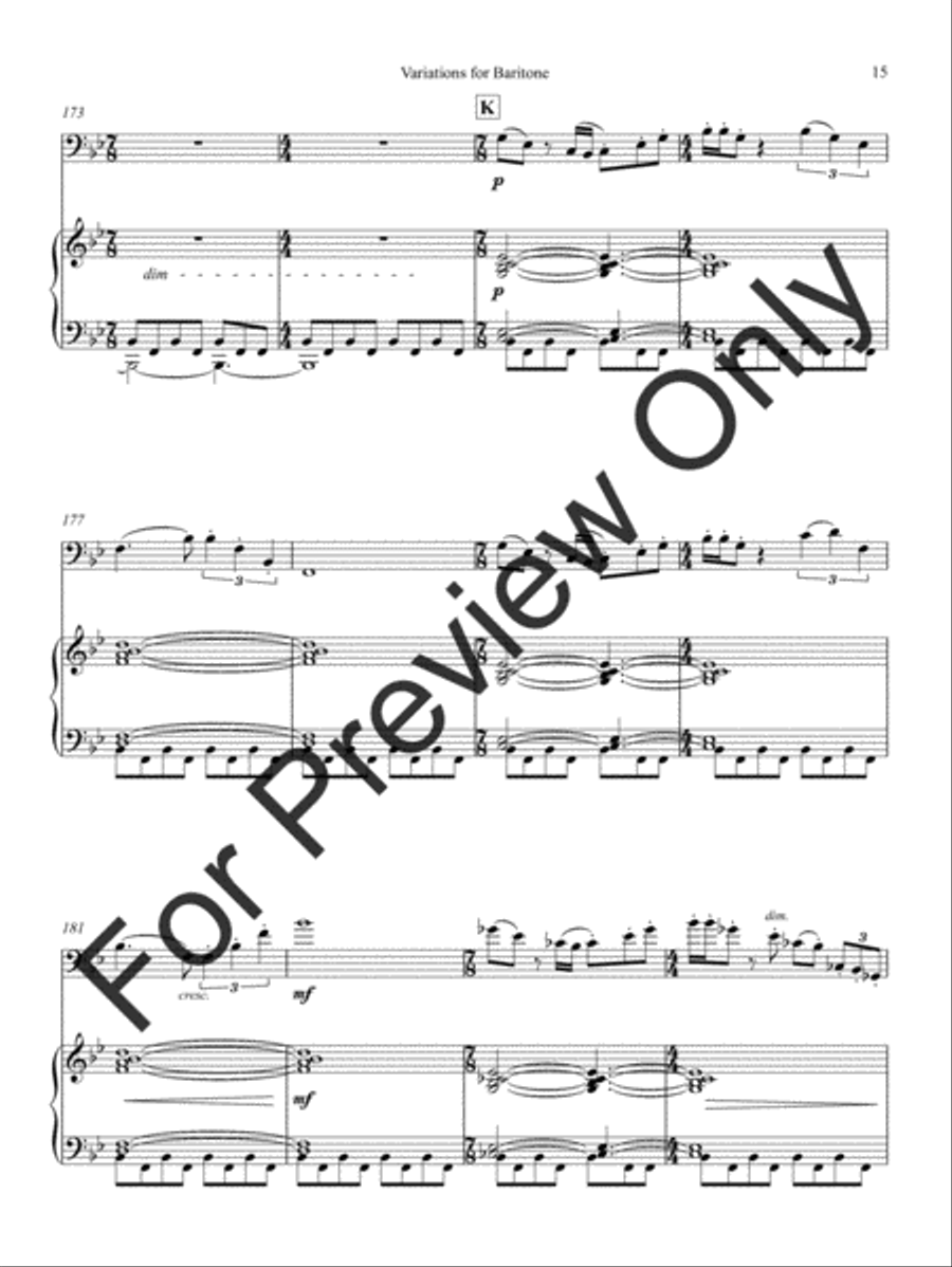 Variations For Baritone Baritone Horn BC scores gallery preview page 19