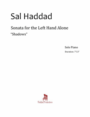 Piano Sonata for the Left Hand Alone, "Shadows" Op. 2
