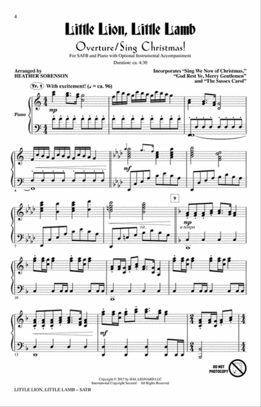 Little Lion, Little Lamb Choir scores gallery preview page 2
