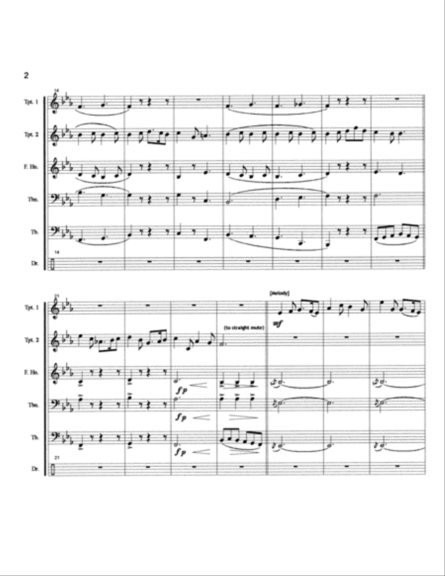 Irish Medley Brass Ensemble scores gallery preview page 3