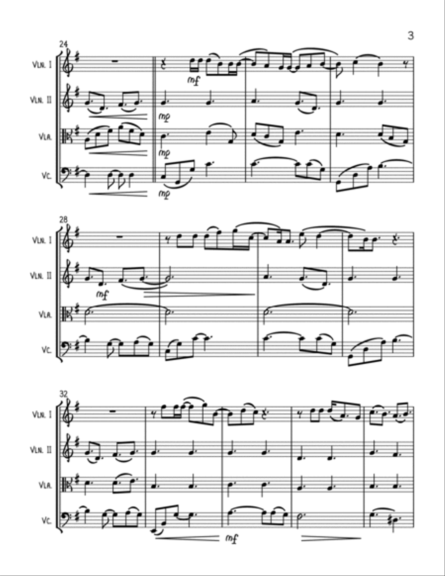 Only Us String Quartet scores gallery preview page 3