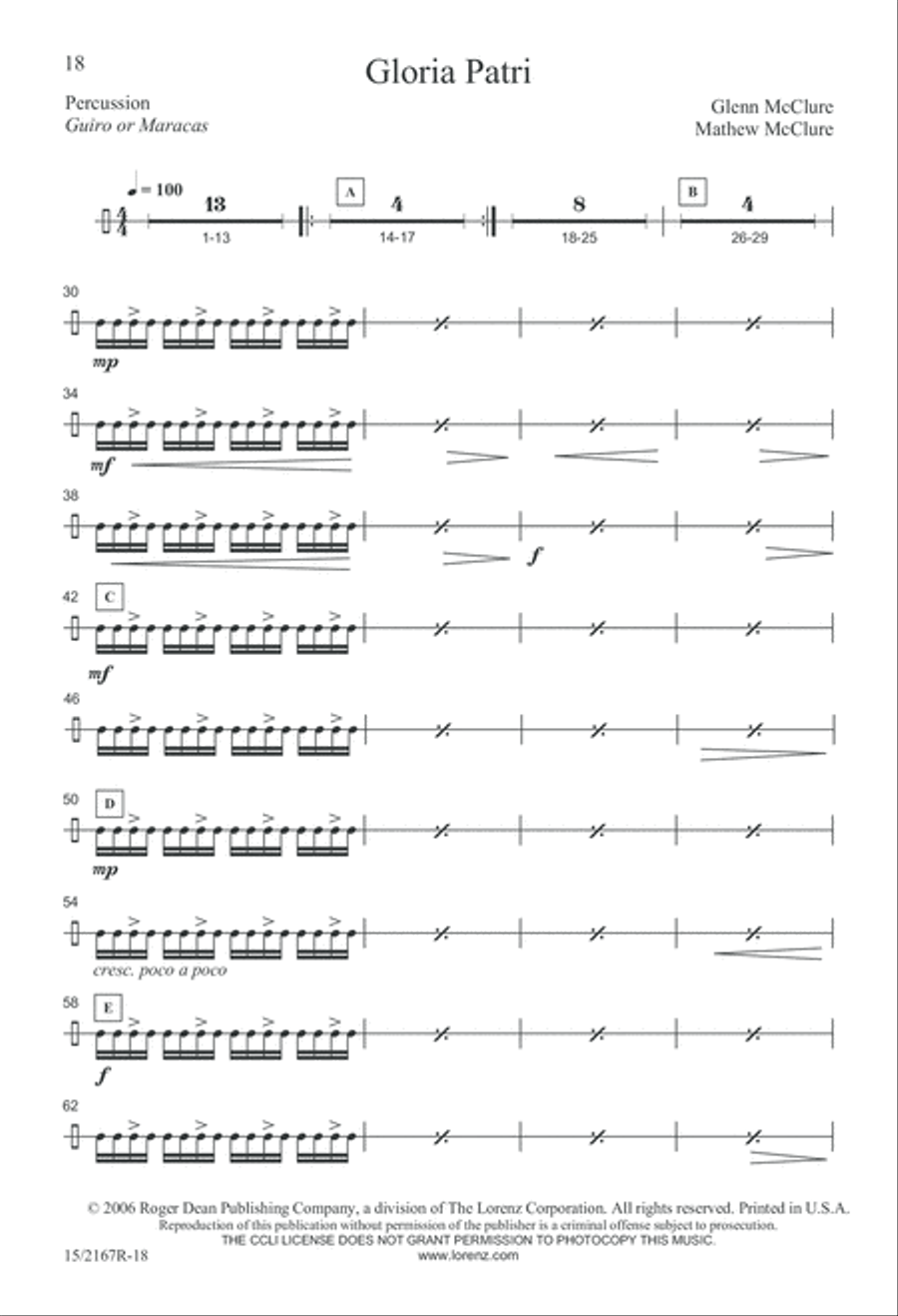 Gloria Patri SSA scores gallery preview page 18