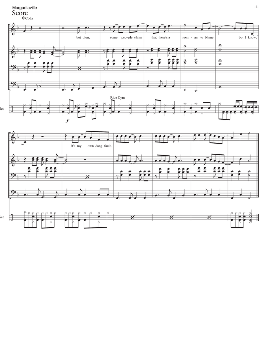 Margaritaville Margaritaville Steel Drum Band scores gallery preview page 4