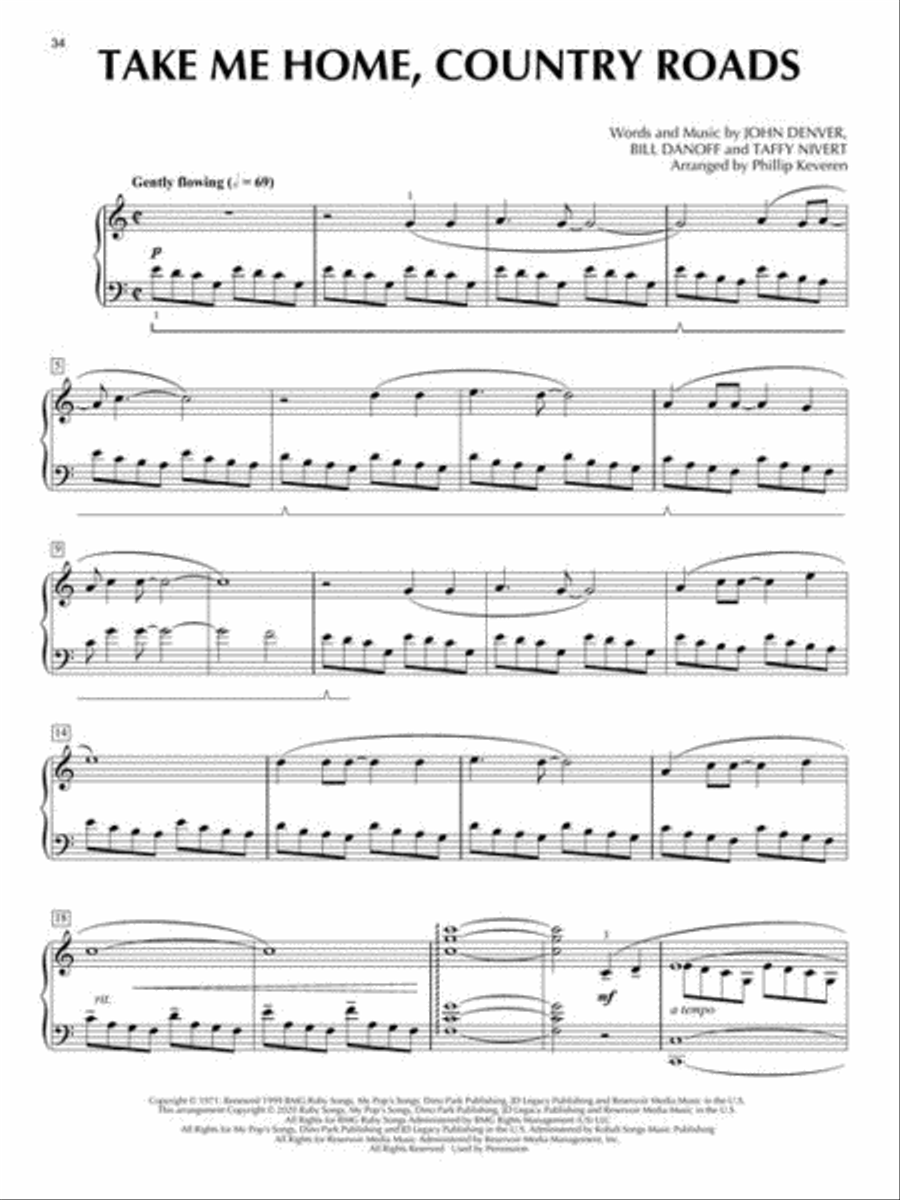 Country Songs with a Classical Flair Piano Solo scores gallery preview page 6