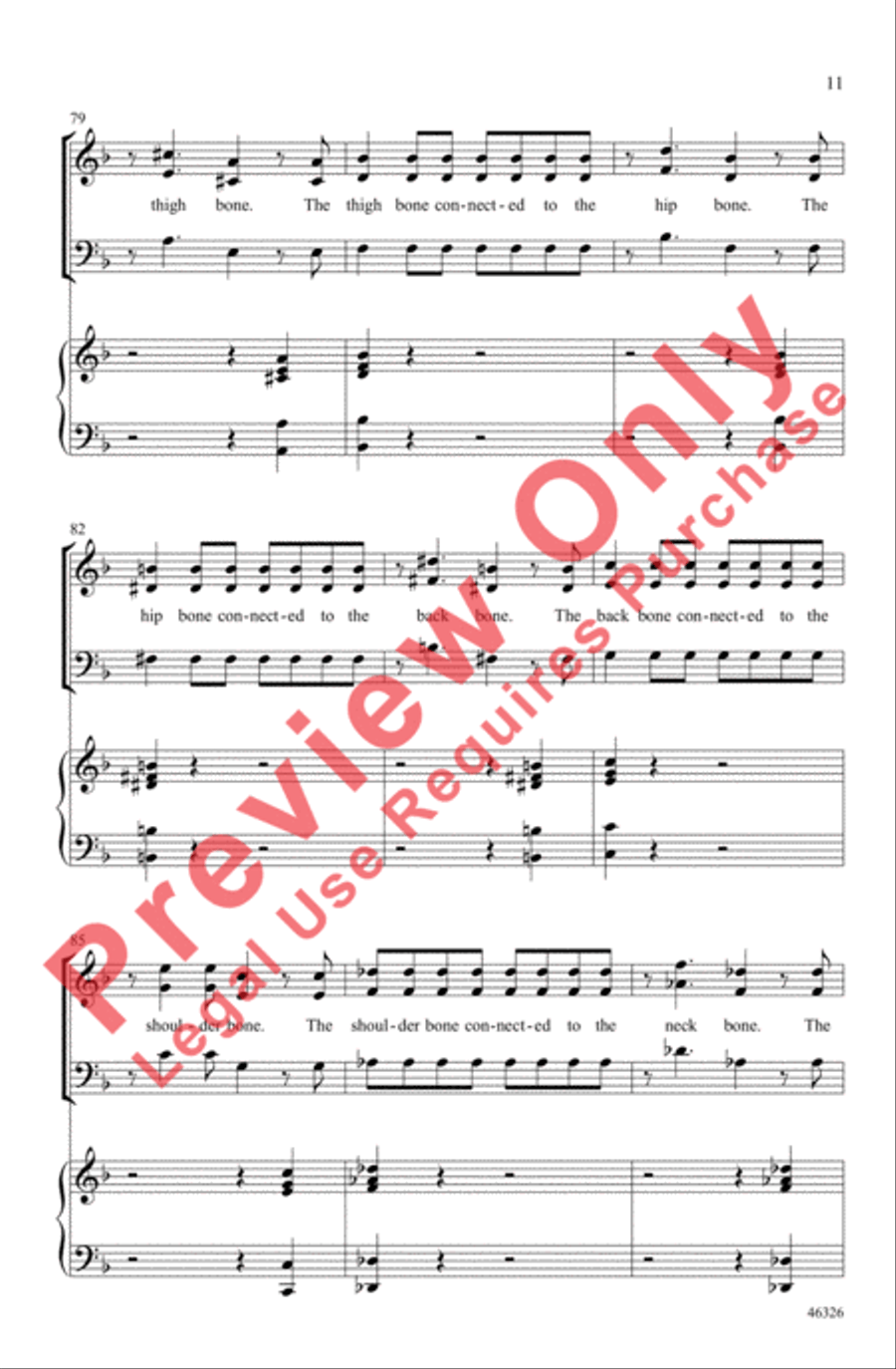 Dry Bones 3-Part scores gallery preview page 11