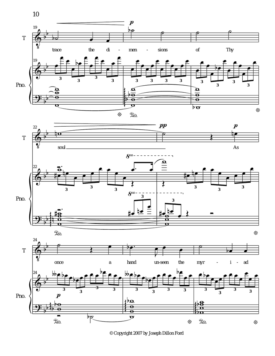 Icarus, from Loves Ancient and Forbidden - for tenor and piano Tenor Voice scores gallery preview page 3