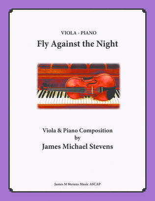 Book cover for Fly Against the Night - Viola & Piano