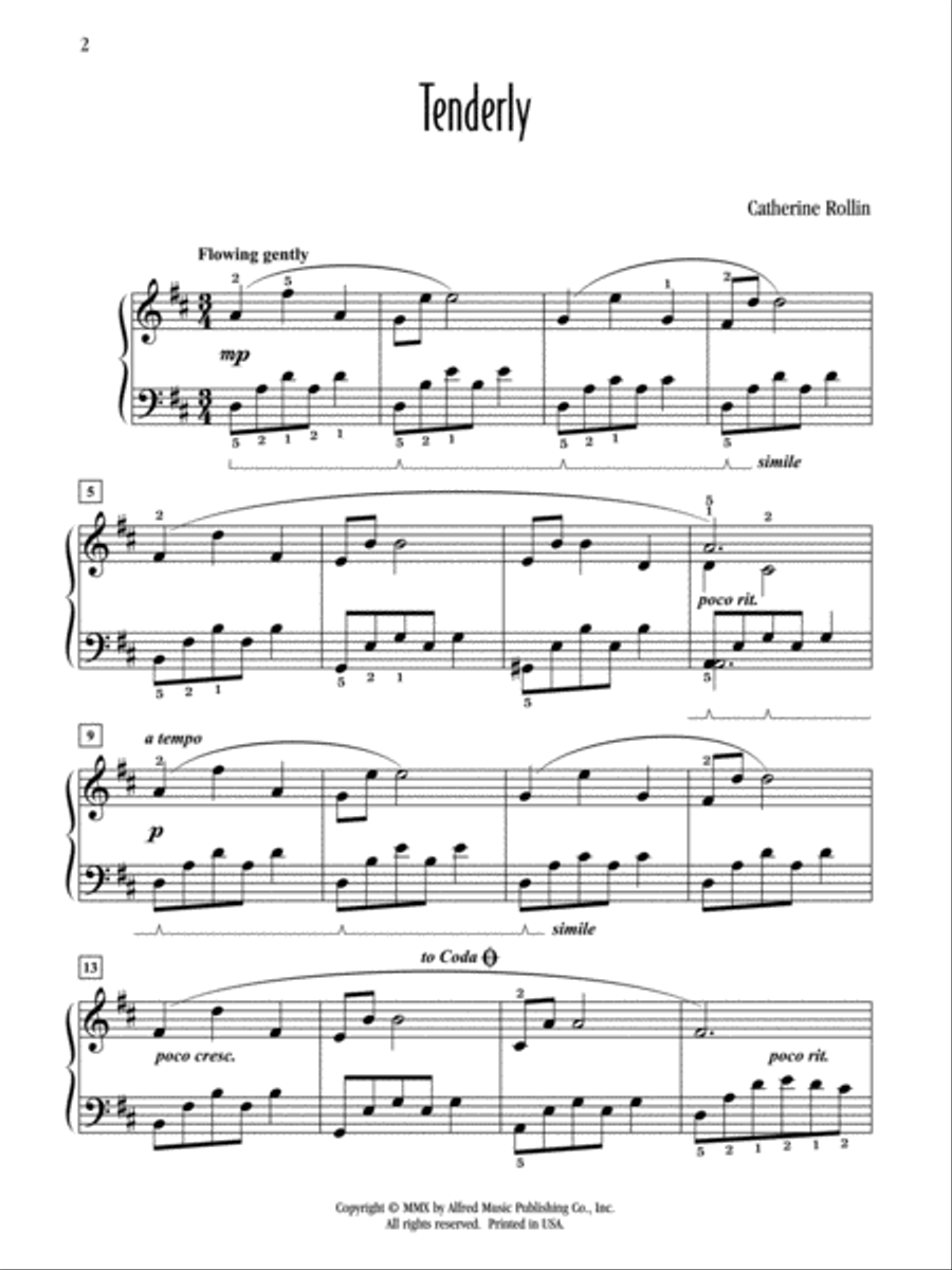 Tenderly Tenderly Piano Solo scores gallery preview page 2