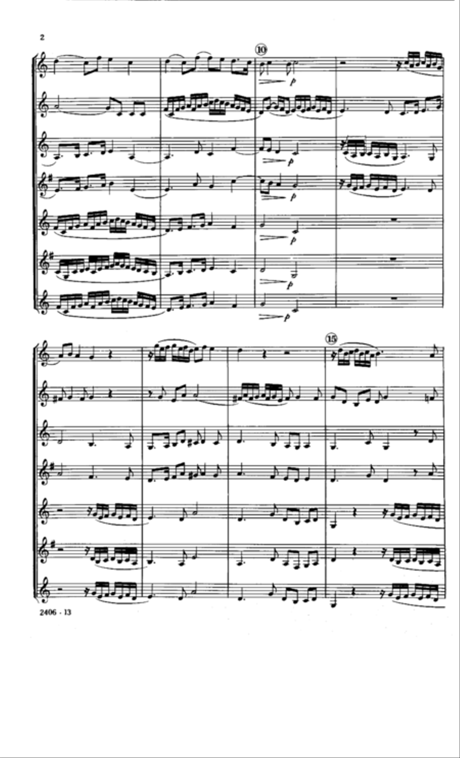 Canzona per Sonare No. 2 Clarinet Choir scores gallery preview page 3