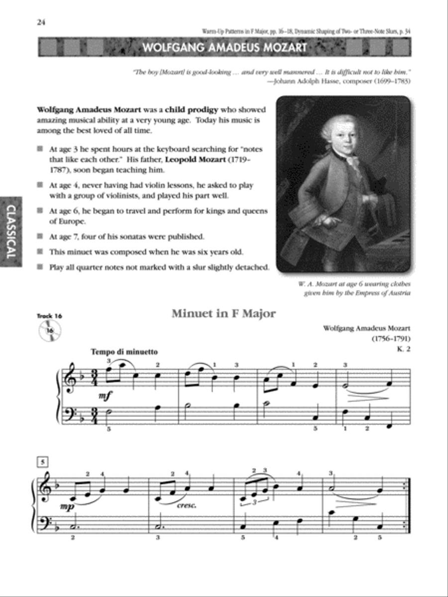 Exploring Piano Classics Repertoire, Book 1 Easy Piano scores gallery preview page 4