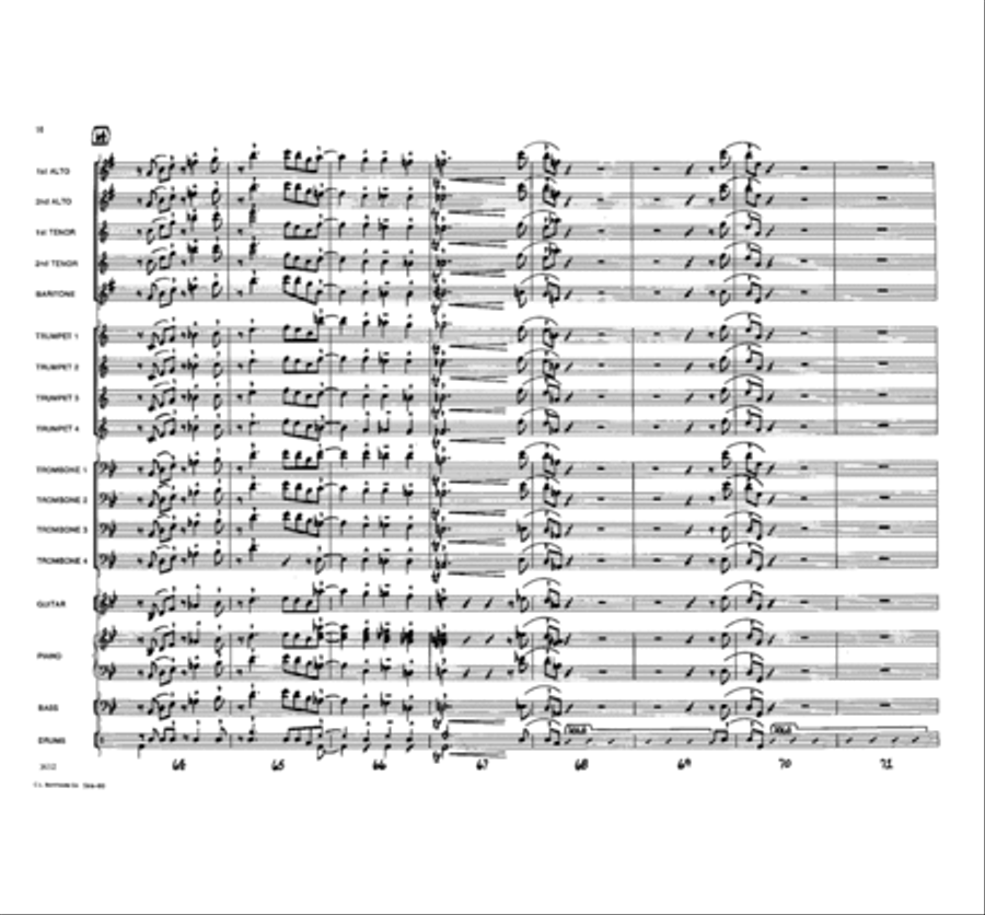 Saturday Night Blues Jazz Ensemble scores gallery preview page 10