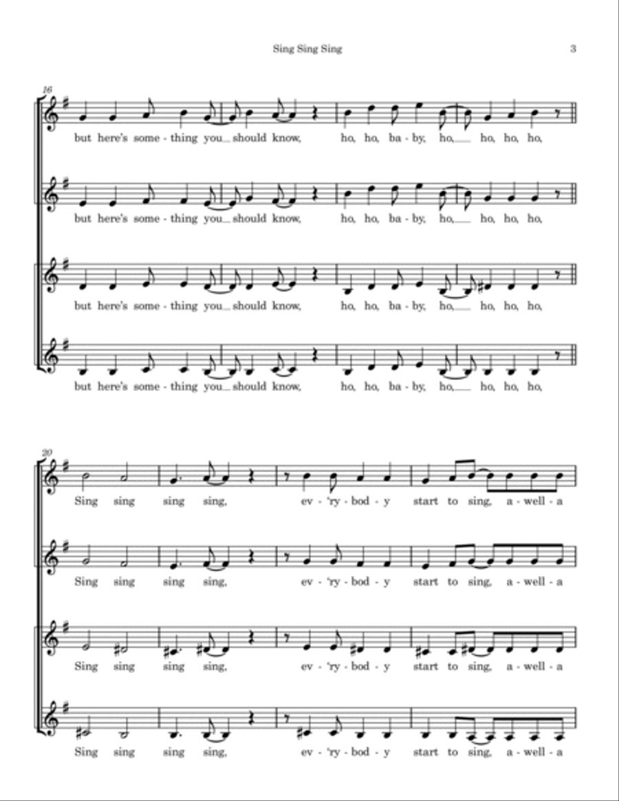 Sing, Sing, Sing