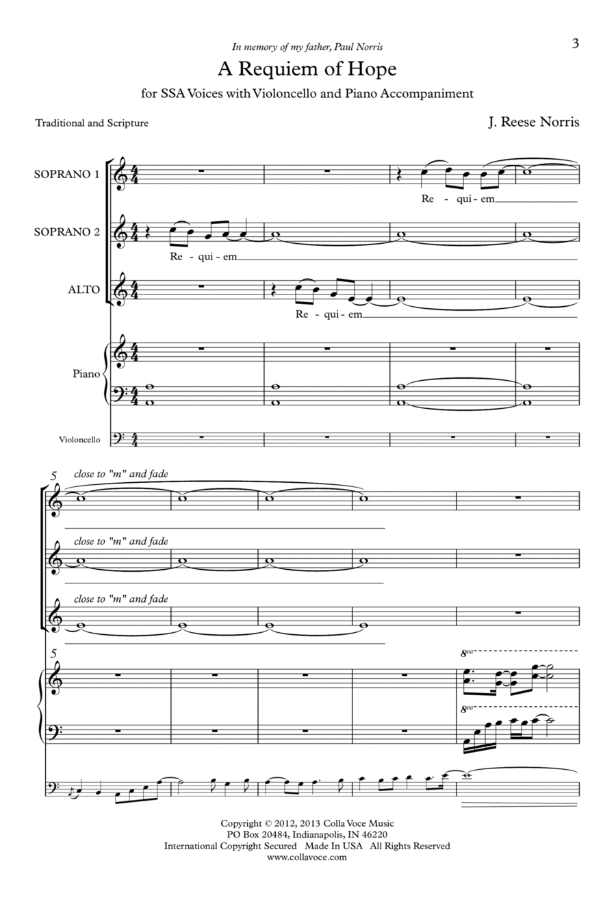 Requiem SSAA scores gallery preview page 1
